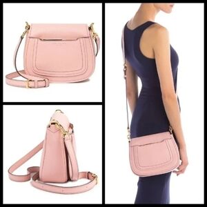 Marc Jacobs Pink Empire City Crossbody Purse Saddle Bag